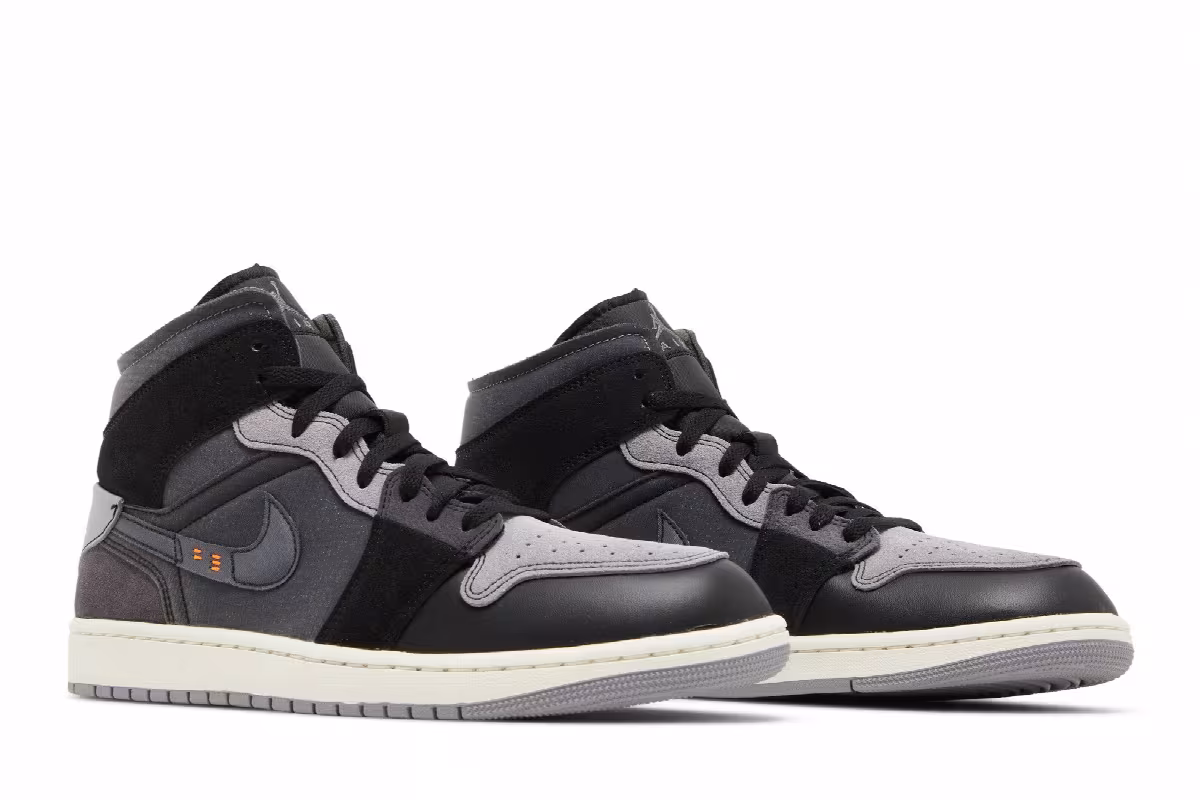 Air Jordan 1 Mid SE Craft Inside Out - Black, view 9