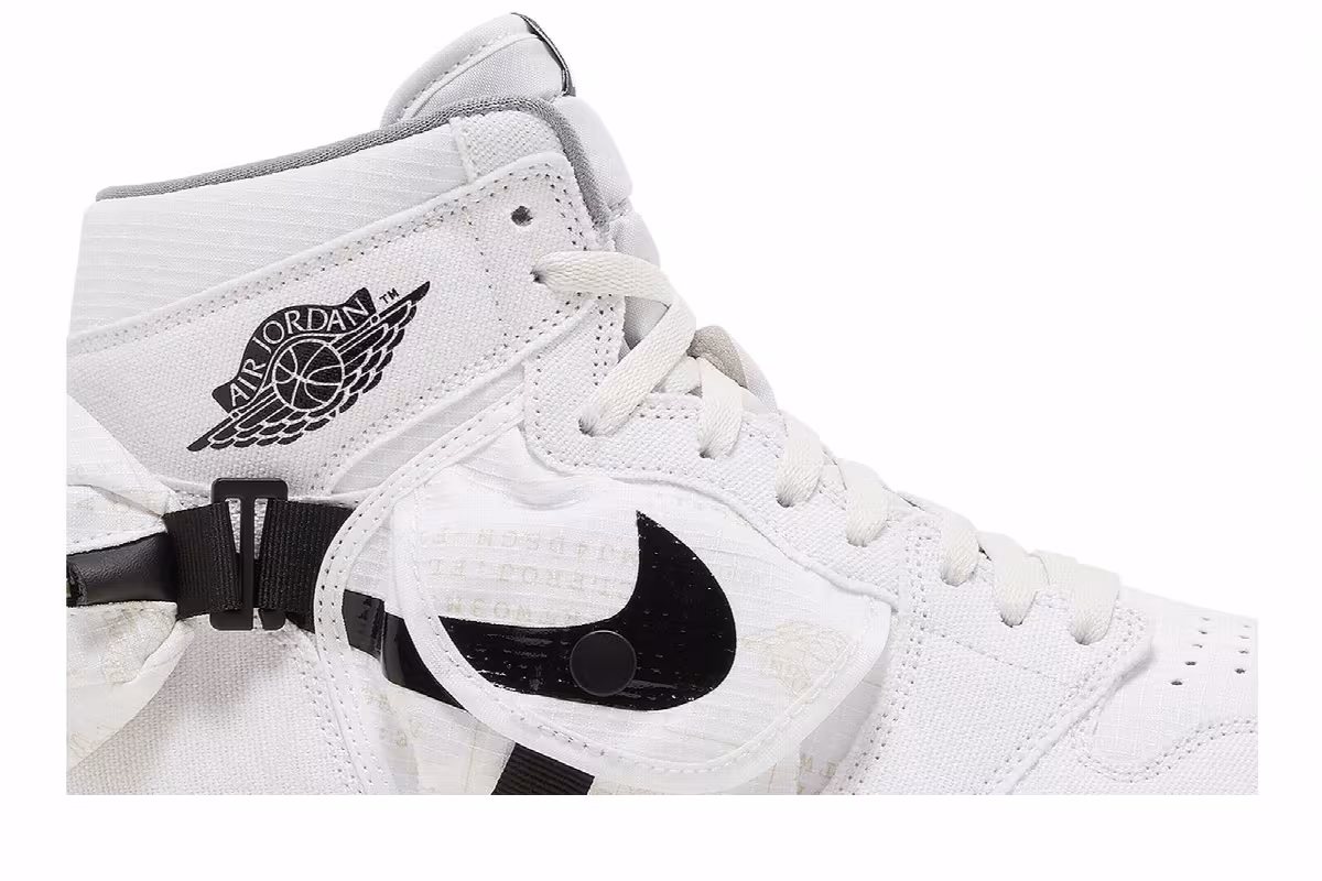 Air Jordan 1 High Utility White Black, view 3