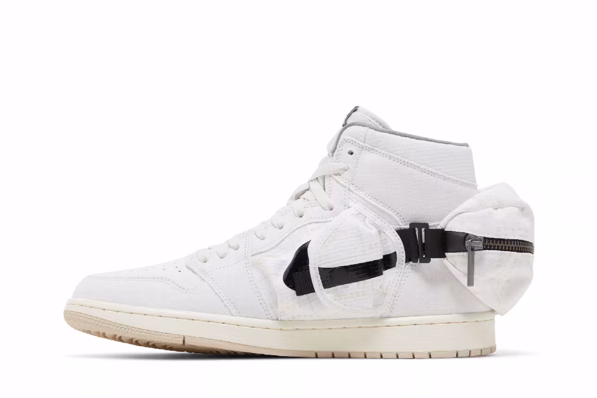 Air Jordan 1 High Utility White Black, view 4