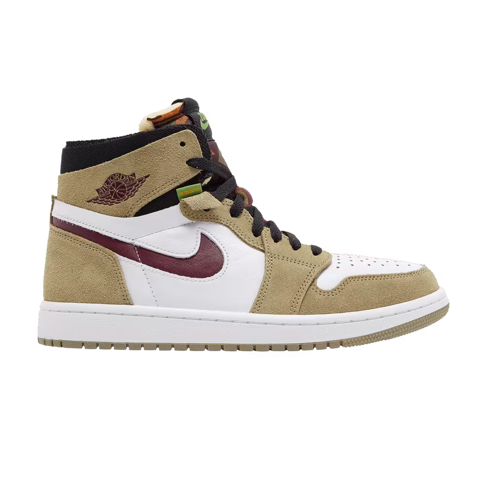 Air Jordan 1 Zoom Comfort Neutral Olive Cherrywood