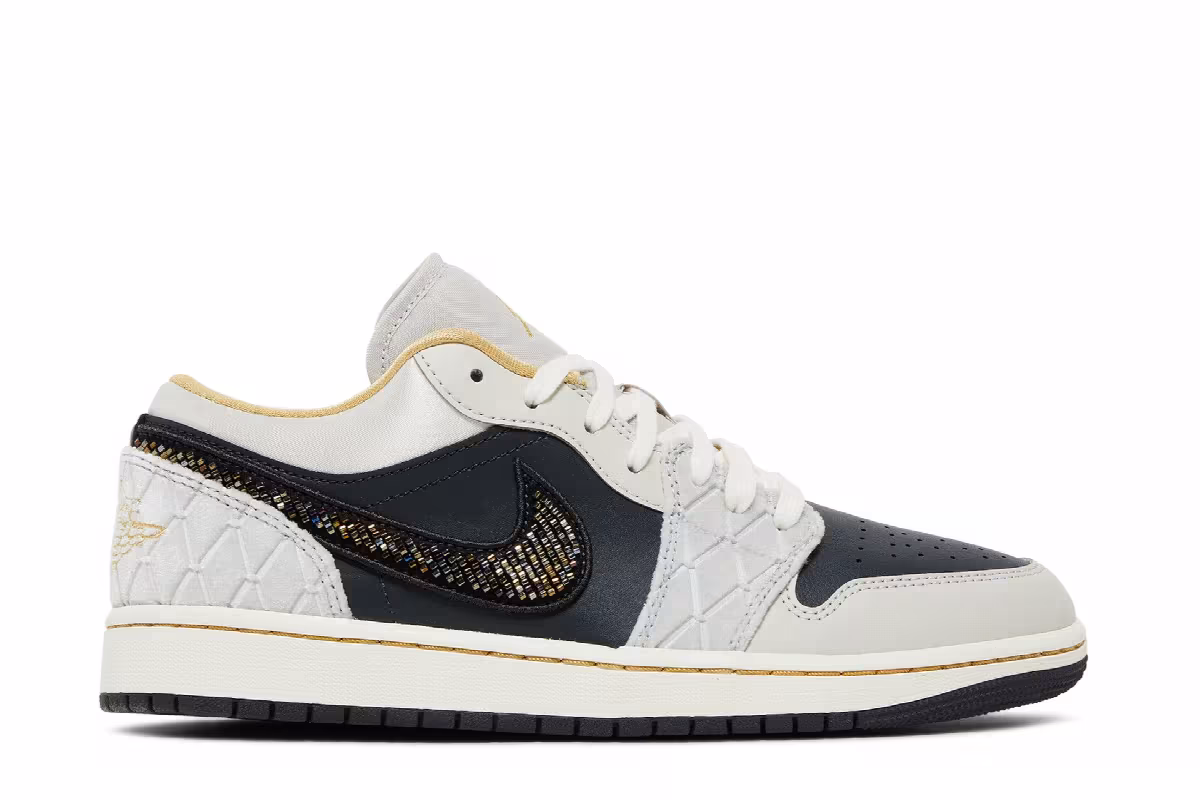 Air Jordan 1 Low SE Beaded Swoosh, view 2