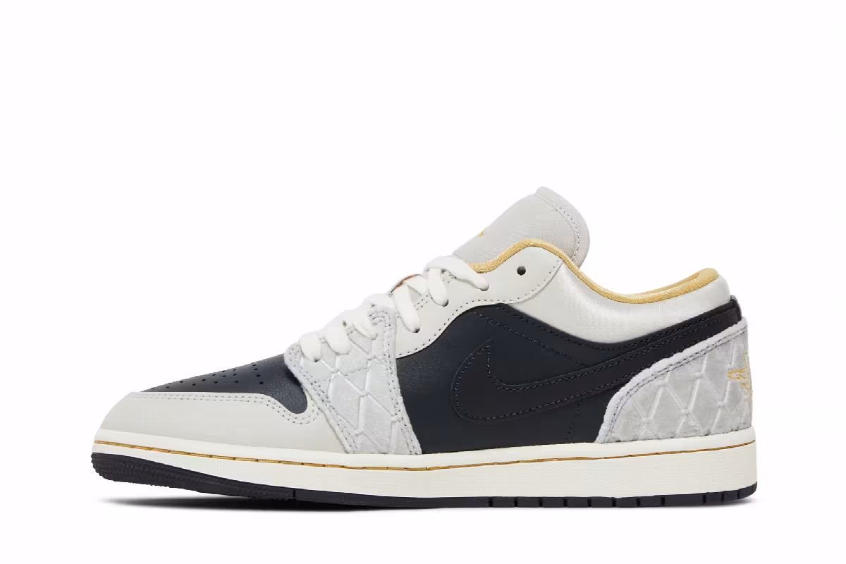 Air Jordan 1 Low SE Beaded Swoosh, view 4
