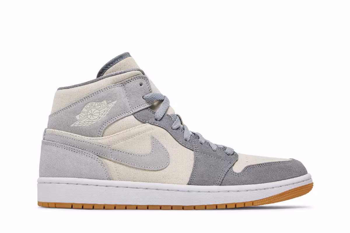 Air Jordan 1 Mid SE Coconut Milk Particle Grey, view 2