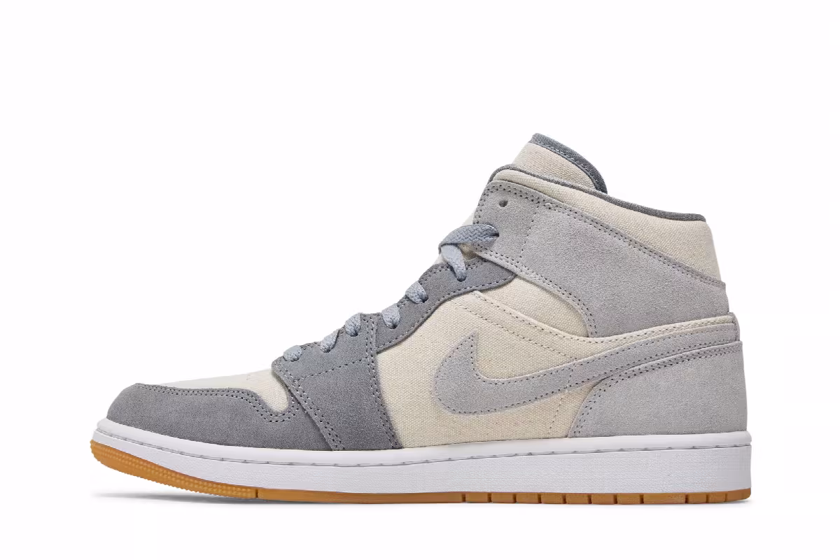 Air Jordan 1 Mid SE Coconut Milk Particle Grey, view 4