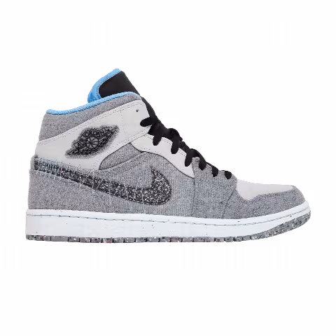 Air Jordan 1 Mid 'Crater Grey University Blue'