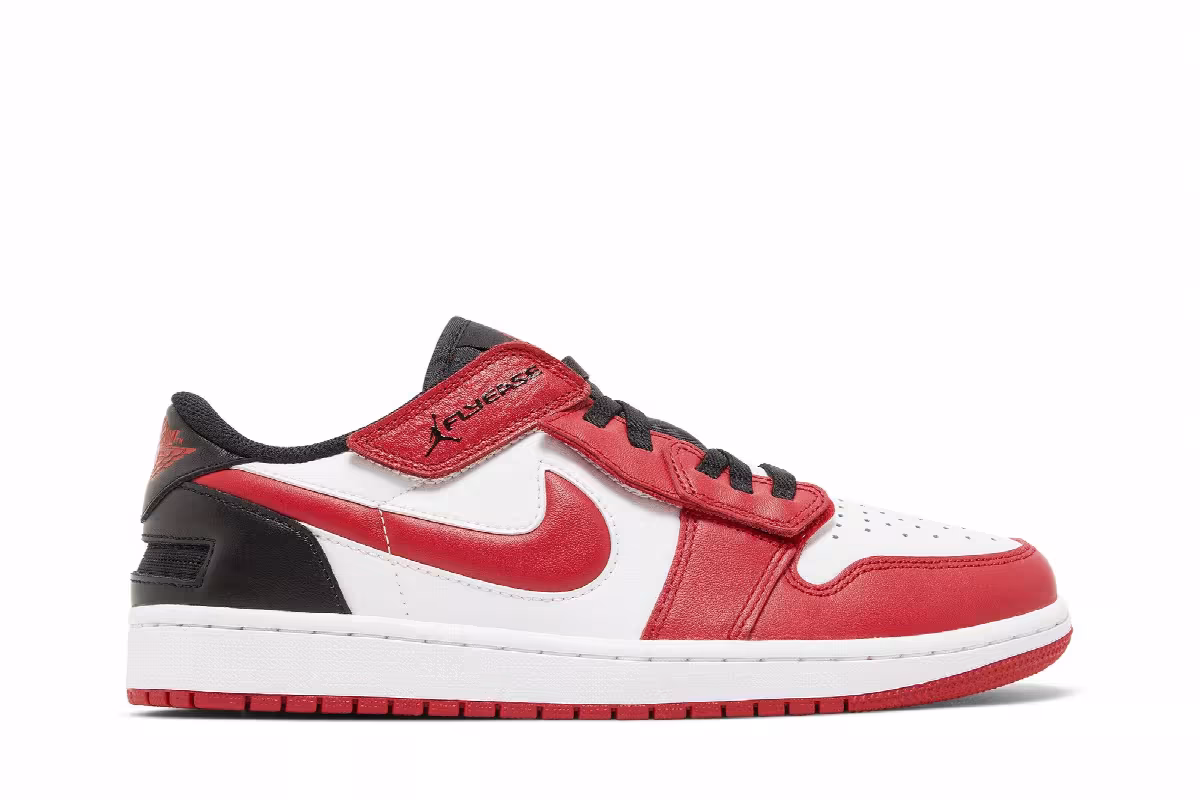 Air Jordan 1 Low FlyEase White Gym Red, view 2
