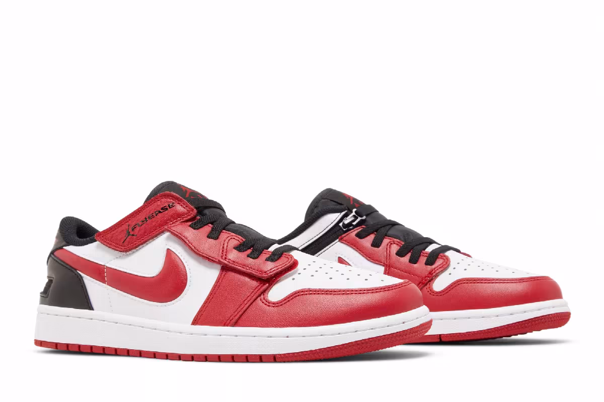 Air Jordan 1 Low FlyEase White Gym Red, view 9