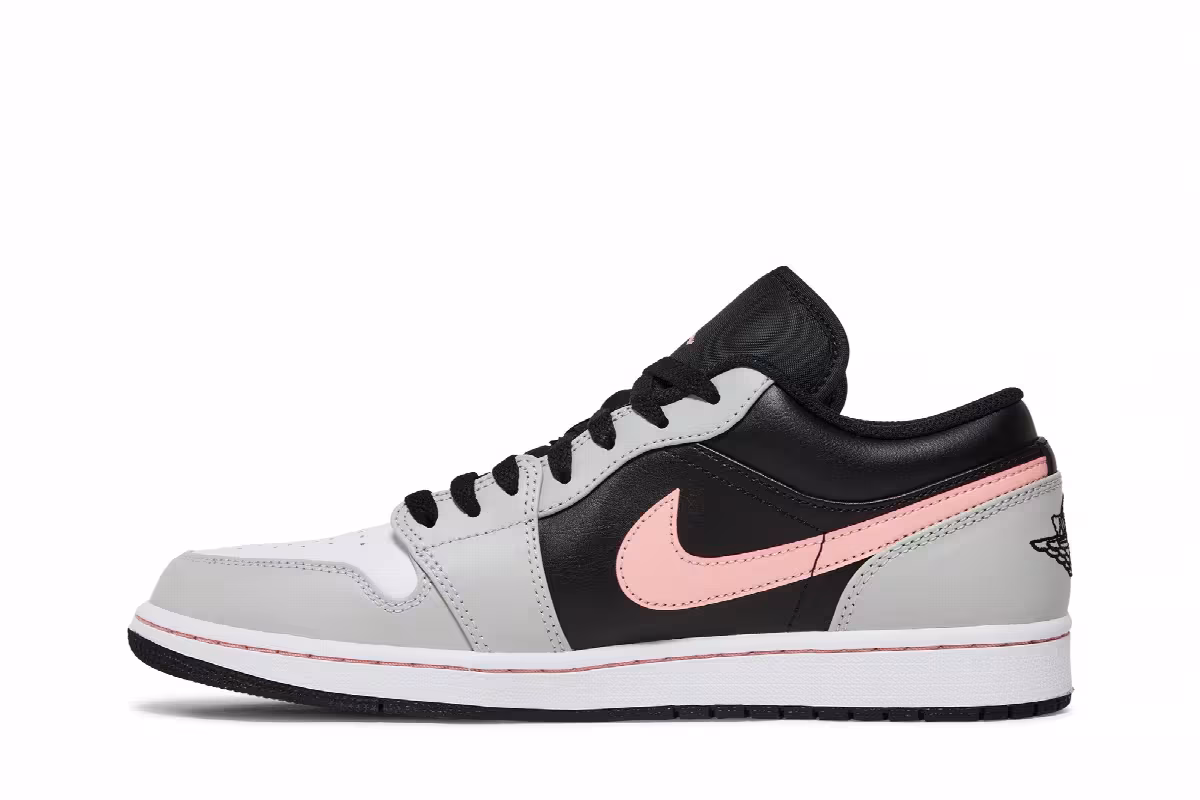 Air Jordan 1 Low Grey Fog Bleached Coral, view 4