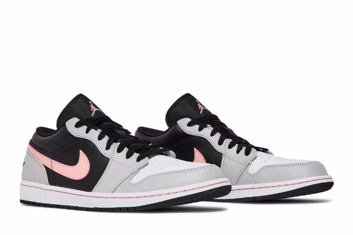 Air Jordan 1 Low Grey Fog Bleached Coral, view 9