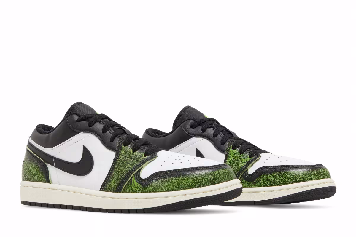 Air Jordan 1 Low SE Wear-Away - Electric Green, view 9