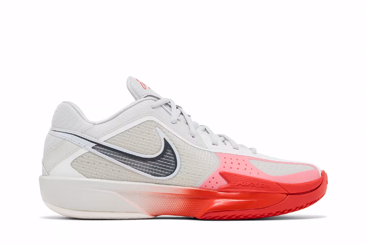 Nike Air Zoom GT Cut Cross EP Light Grey Bright Crimson, view 2