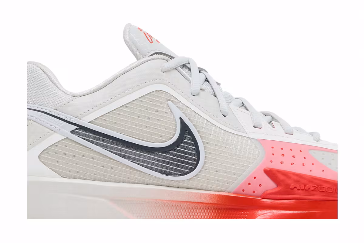 Nike Air Zoom GT Cut Cross EP Light Grey Bright Crimson, view 3