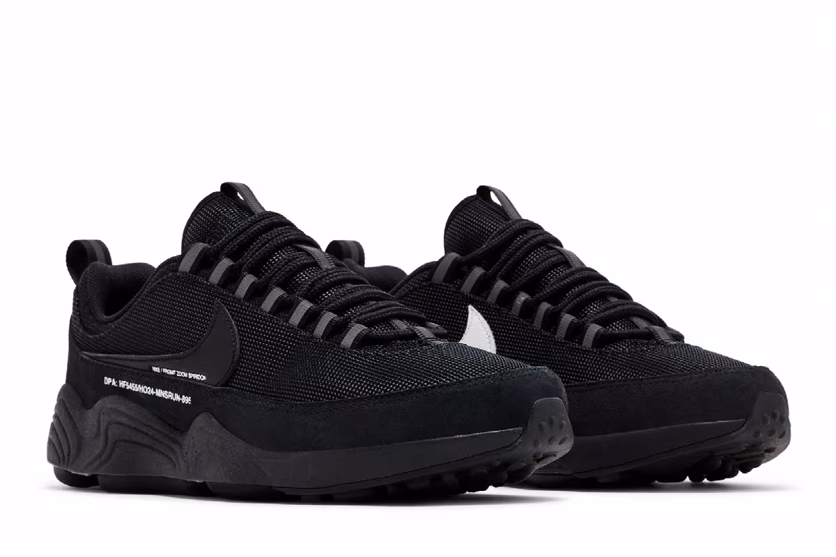 Fragment Design x Nike Air Zoom Spiridon SP Black, view 9