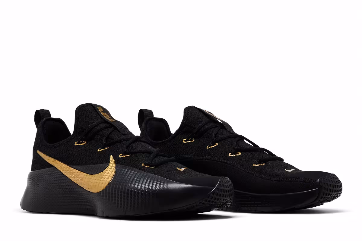 Nike LeBron TR 1 Black Metallic Gold, view 9