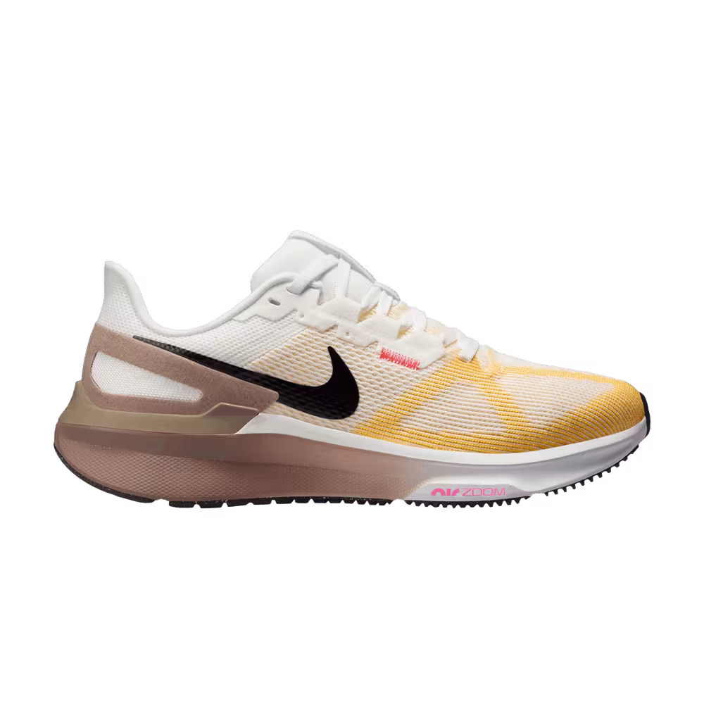 Nike Women's Air Zoom Structure 25 Mink Brown Varsity Maize