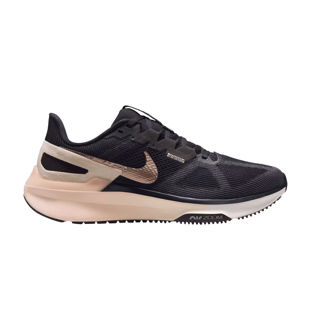 Nike Women's Air Zoom Structure 25 Black Metallic Red Bronze
