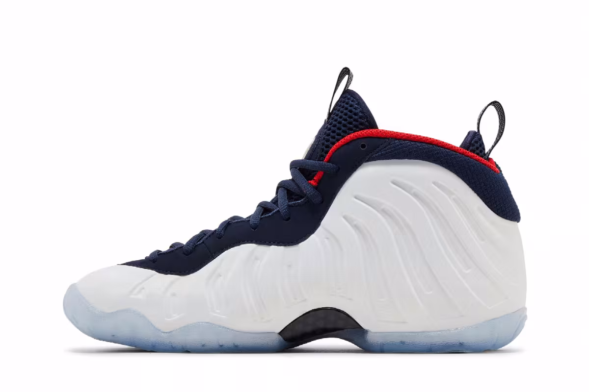 Nike Little Posite One GS Olympic 2024, view 4