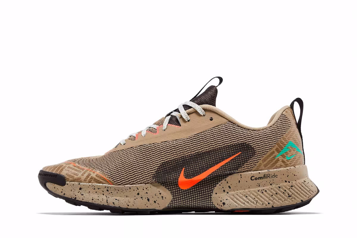 Nike Juniper Trail 3 Khaki Vintage Coral, view 4