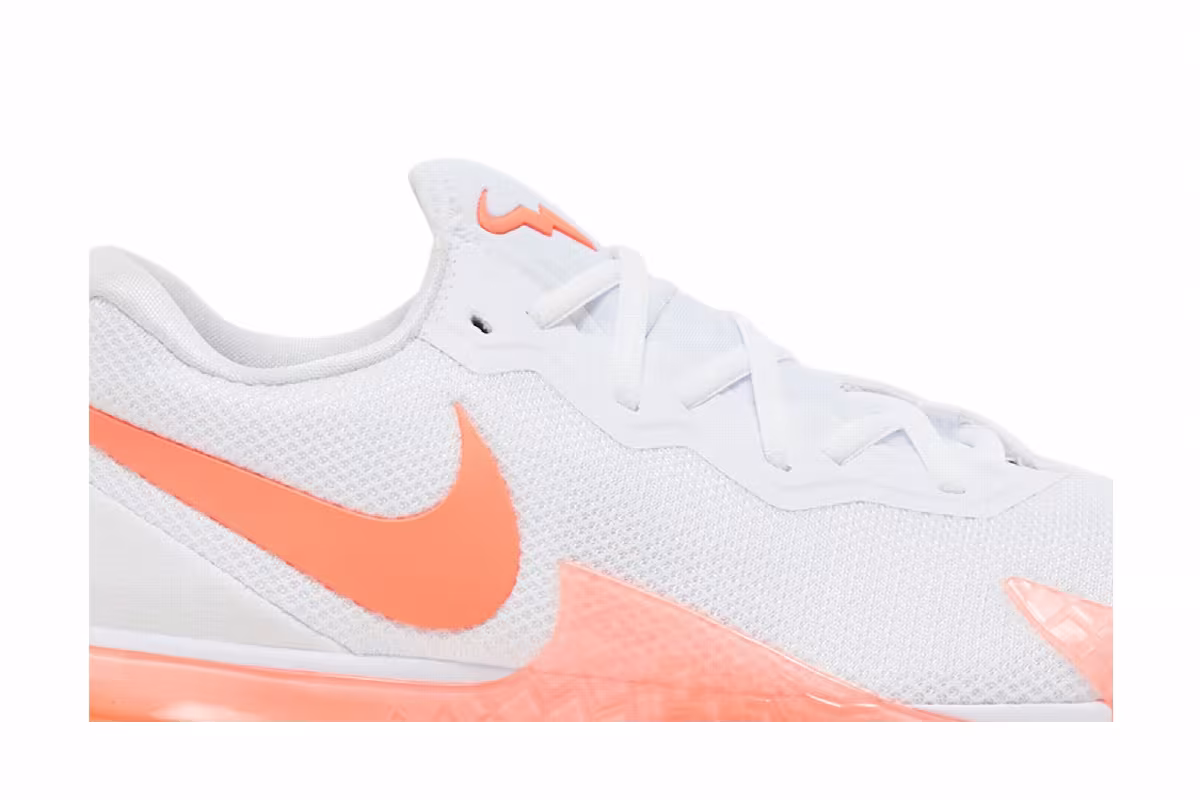 NikeCourt Zoom Vapor Cage 4 Rafa White Bright Mango, view 3
