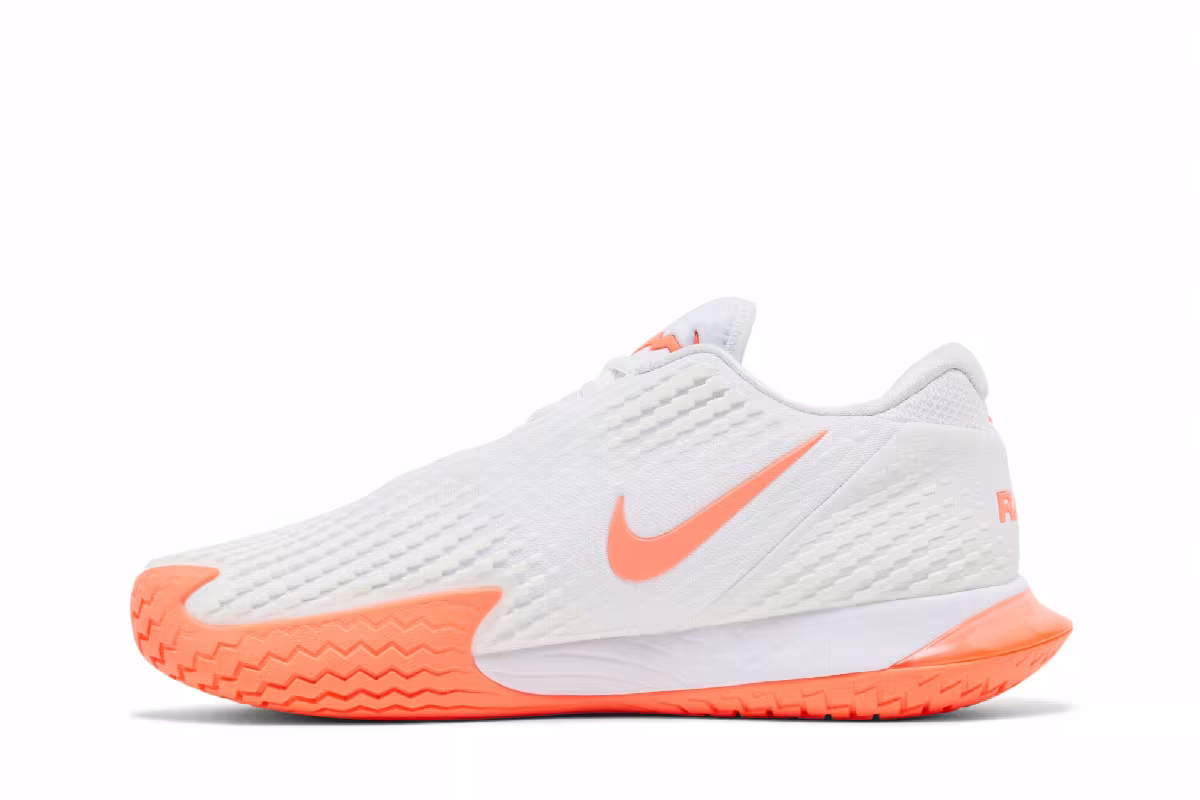 NikeCourt Zoom Vapor Cage 4 Rafa White Bright Mango, view 4