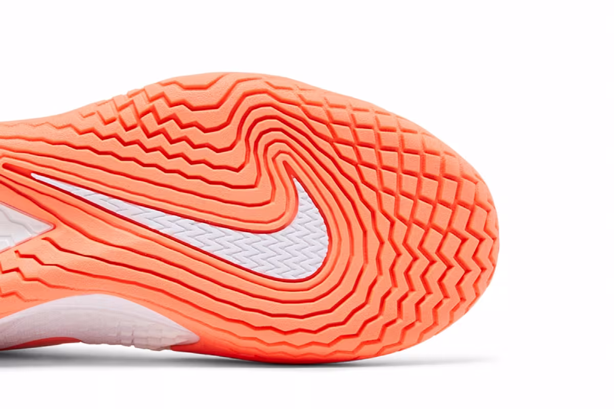 NikeCourt Zoom Vapor Cage 4 Rafa White Bright Mango, view 6