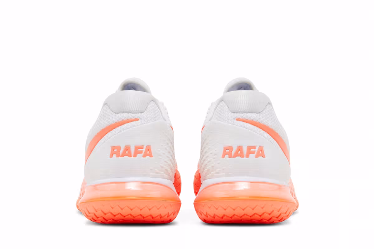 NikeCourt Zoom Vapor Cage 4 Rafa White Bright Mango, view 7