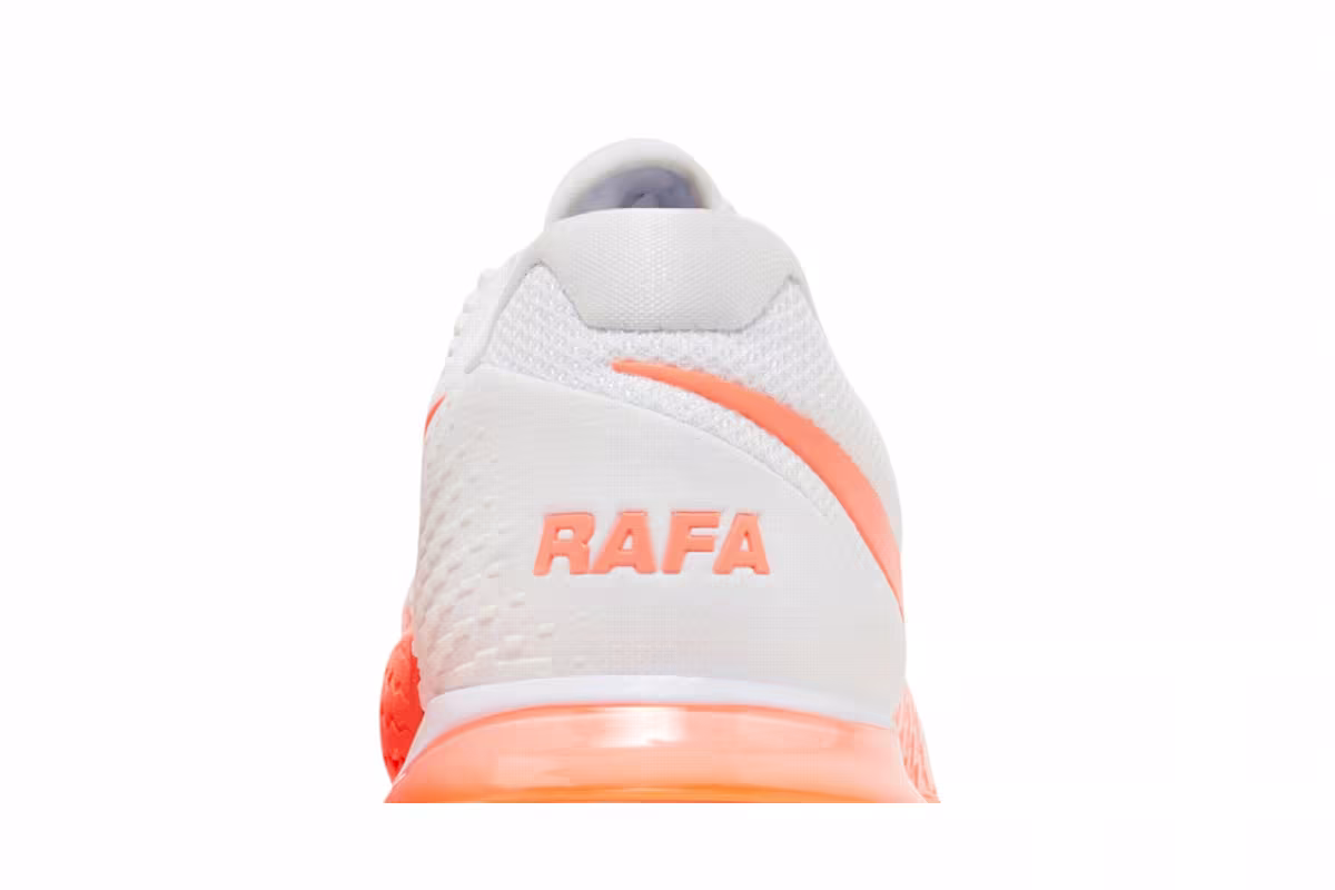 NikeCourt Zoom Vapor Cage 4 Rafa White Bright Mango, view 8