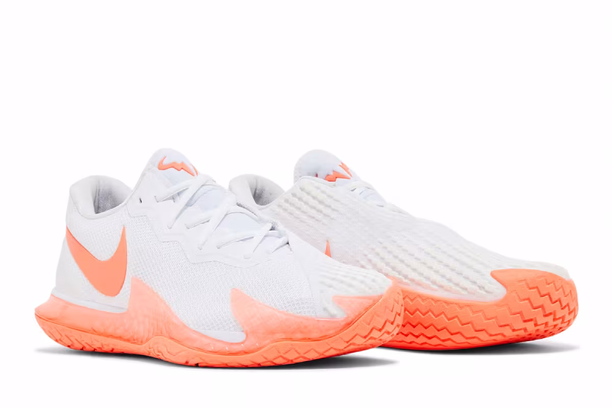 NikeCourt Zoom Vapor Cage 4 Rafa White Bright Mango, view 9