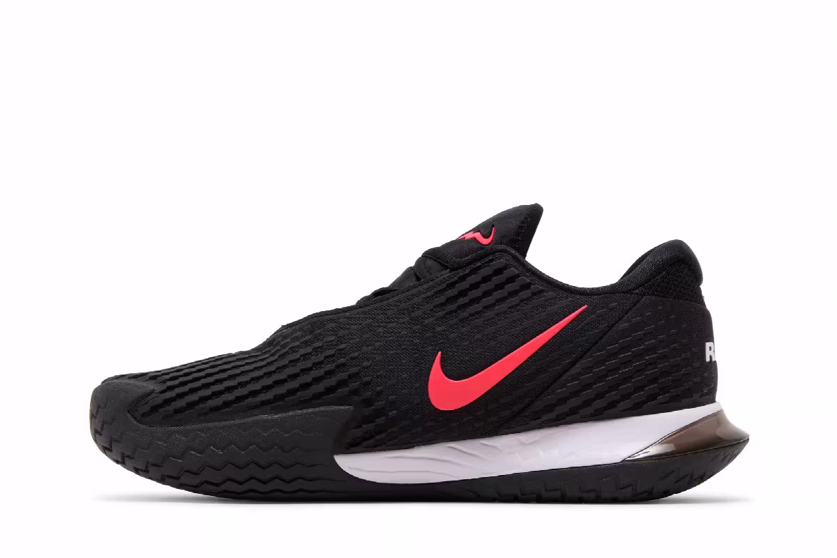 NikeCourt Zoom Vapor Cage 4 Rafa Black Siren Red, view 4