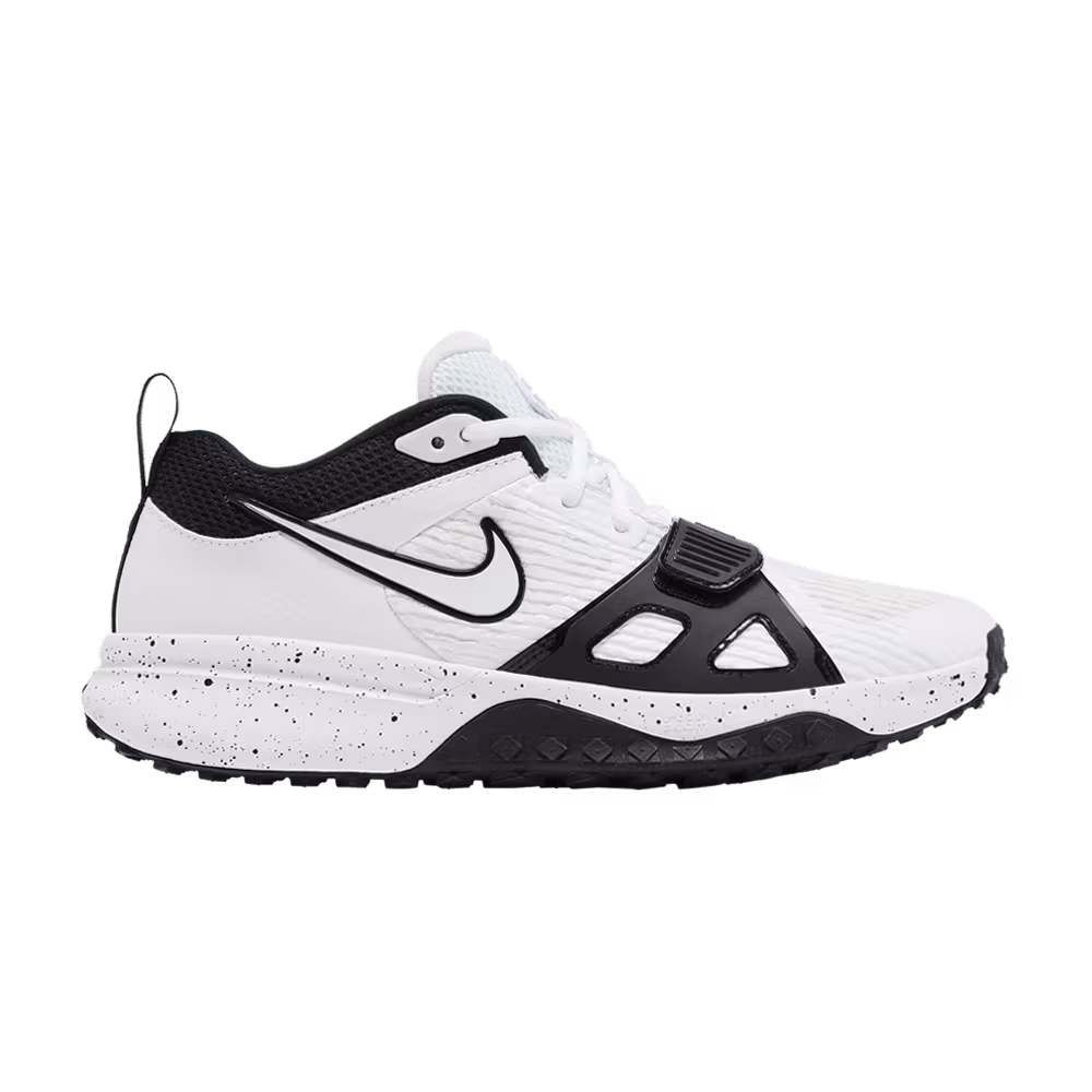 Nike Air Zoom Diamond Elite Turf White Black Splatter