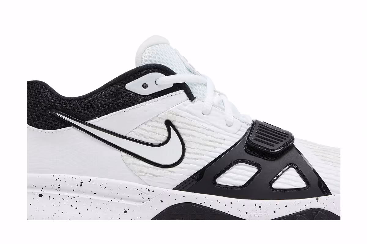 Nike Air Zoom Diamond Elite Turf White Black Splatter, view 3