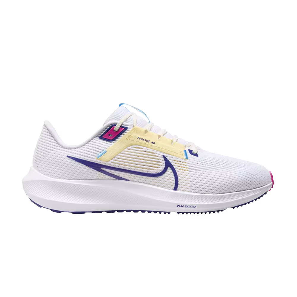 Nike Air Zoom Pegasus 40 White Deep Royal Blue