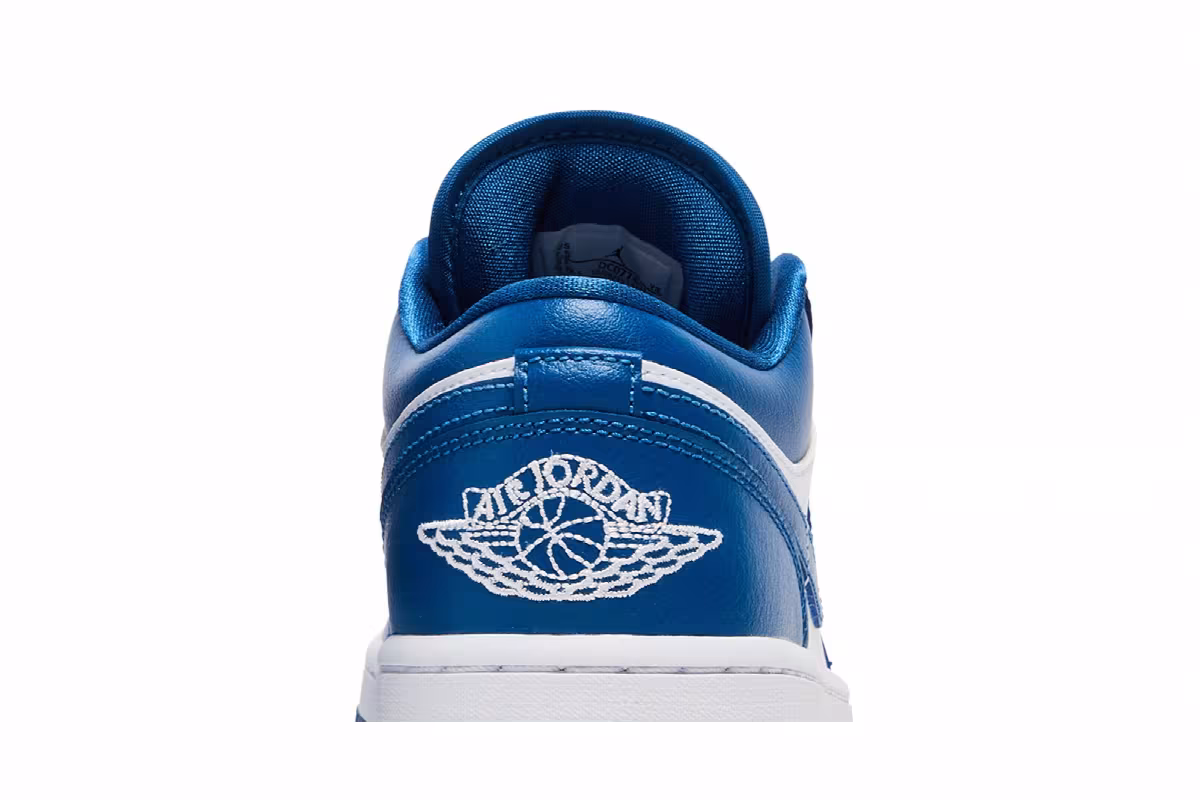 Women's Air Jordan 1 Low Marina Blue, view 8