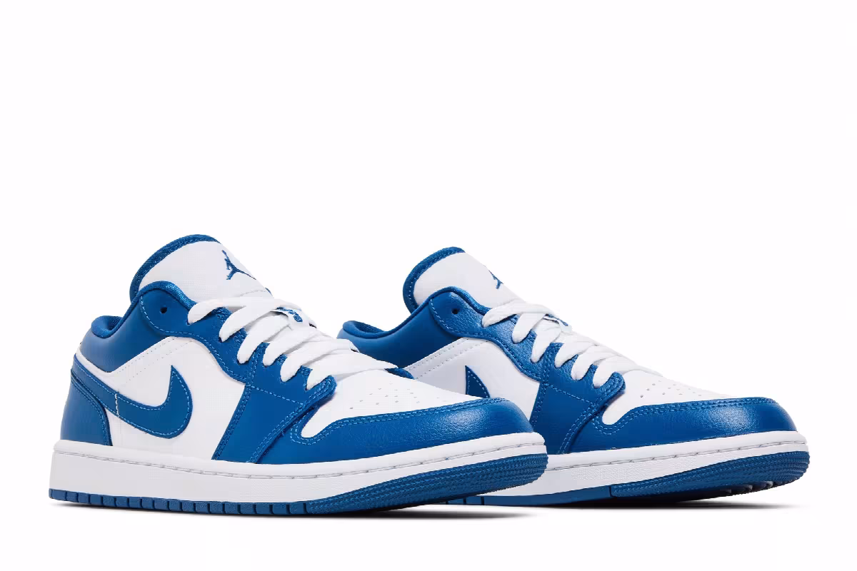 Women's Air Jordan 1 Low Marina Blue, view 9