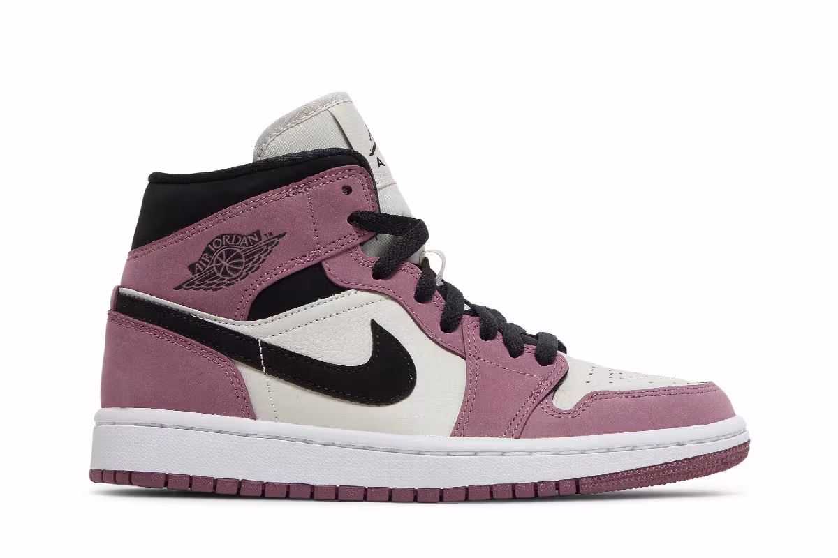 Women's Air Jordan 1 Mid SE Berry Pink, view 2