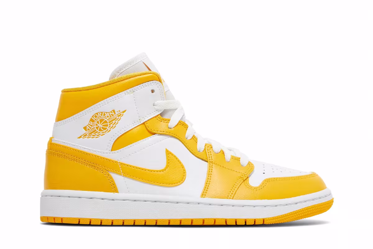 Women's Air Jordan 1 Mid University Gold, view 2
