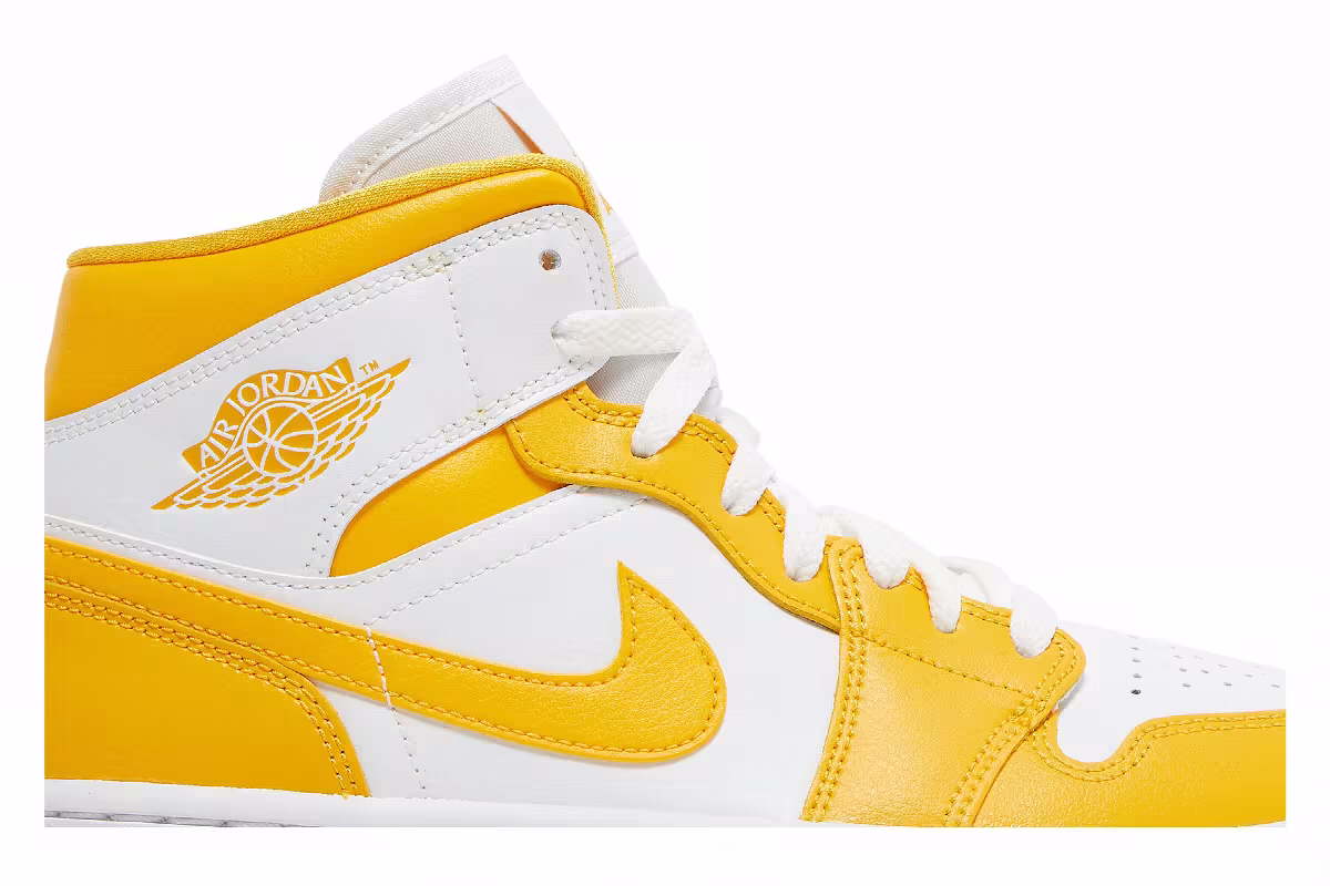 Women's Air Jordan 1 Mid University Gold, view 3