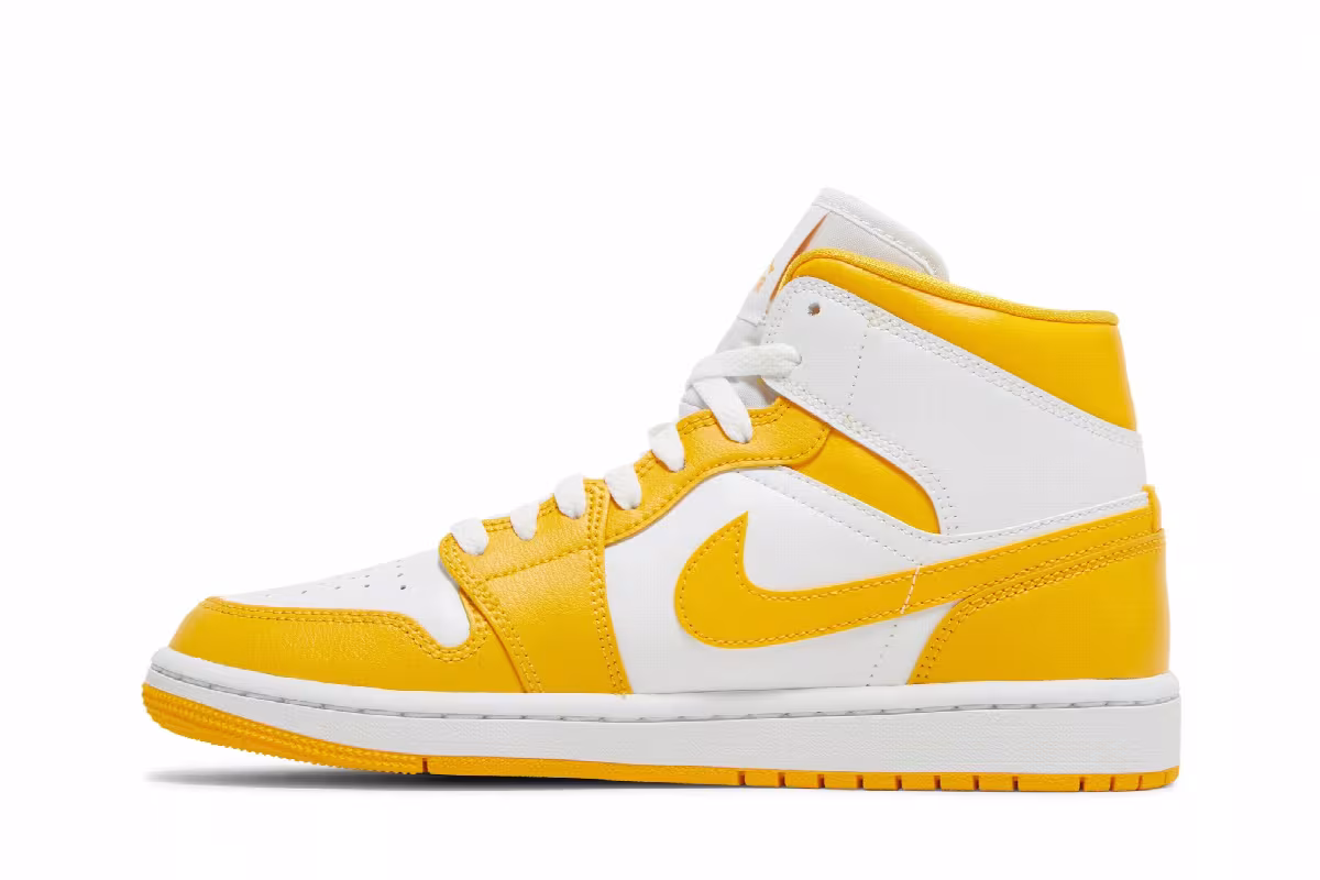 Women's Air Jordan 1 Mid University Gold, view 4