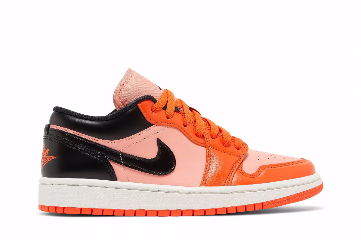 Women's Air Jordan 1 Low SE Rush Orange Black, view 2