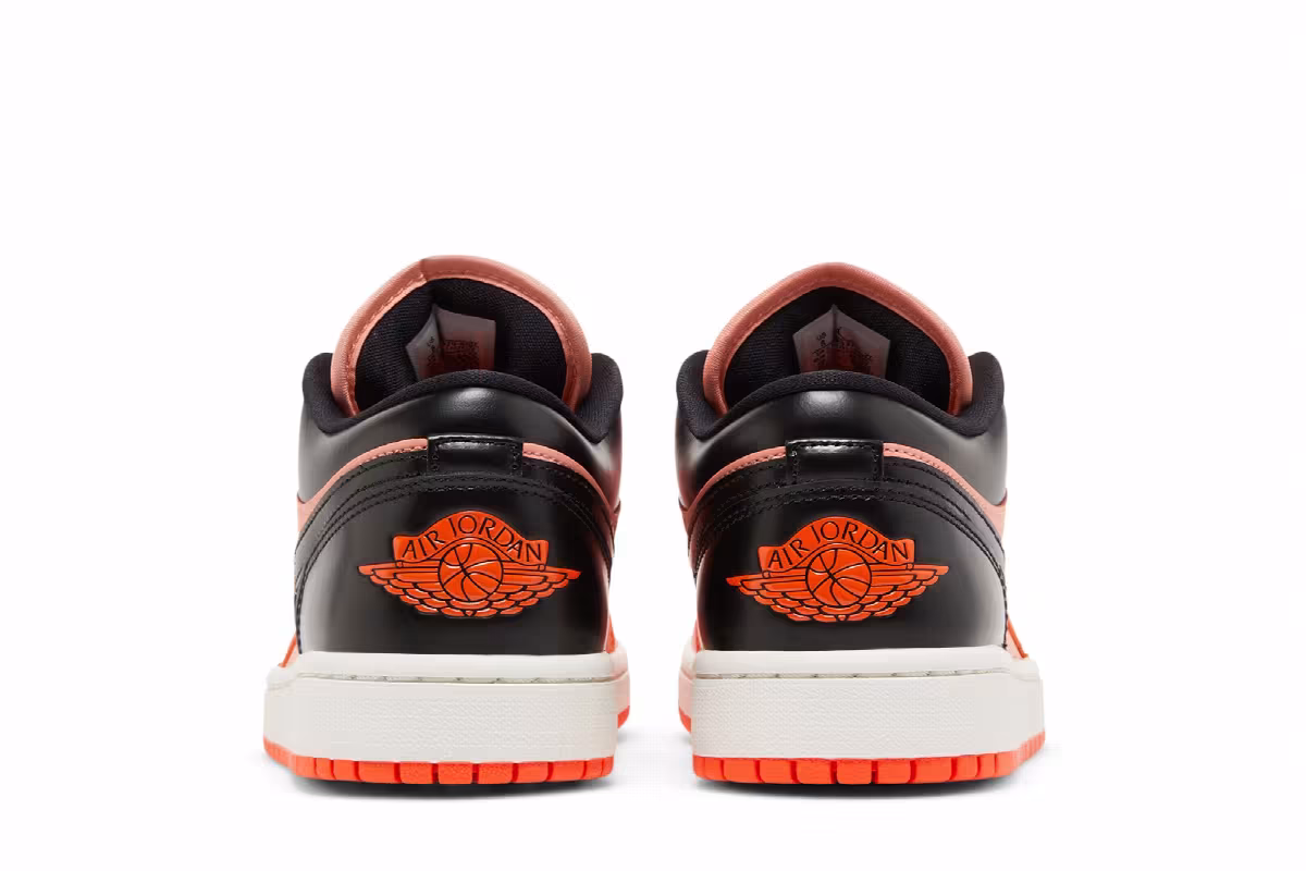 Women's Air Jordan 1 Low SE Rush Orange Black, view 7