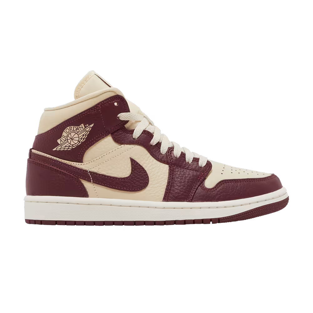 Women's Air Jordan 1 Mid SE Split - Beach Cherrywood
