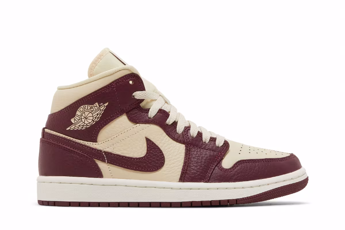 Women's Air Jordan 1 Mid SE Split - Beach Cherrywood, view 2