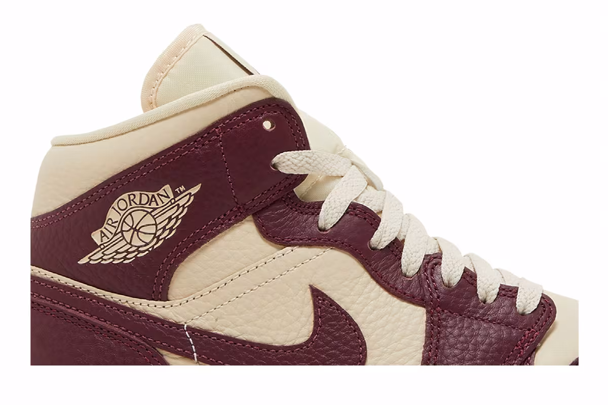 Women's Air Jordan 1 Mid SE Split - Beach Cherrywood, view 3