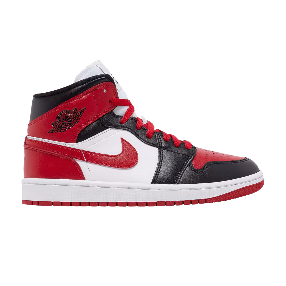 Women's Air Jordan 1 Mid Alternate Bred Toe
