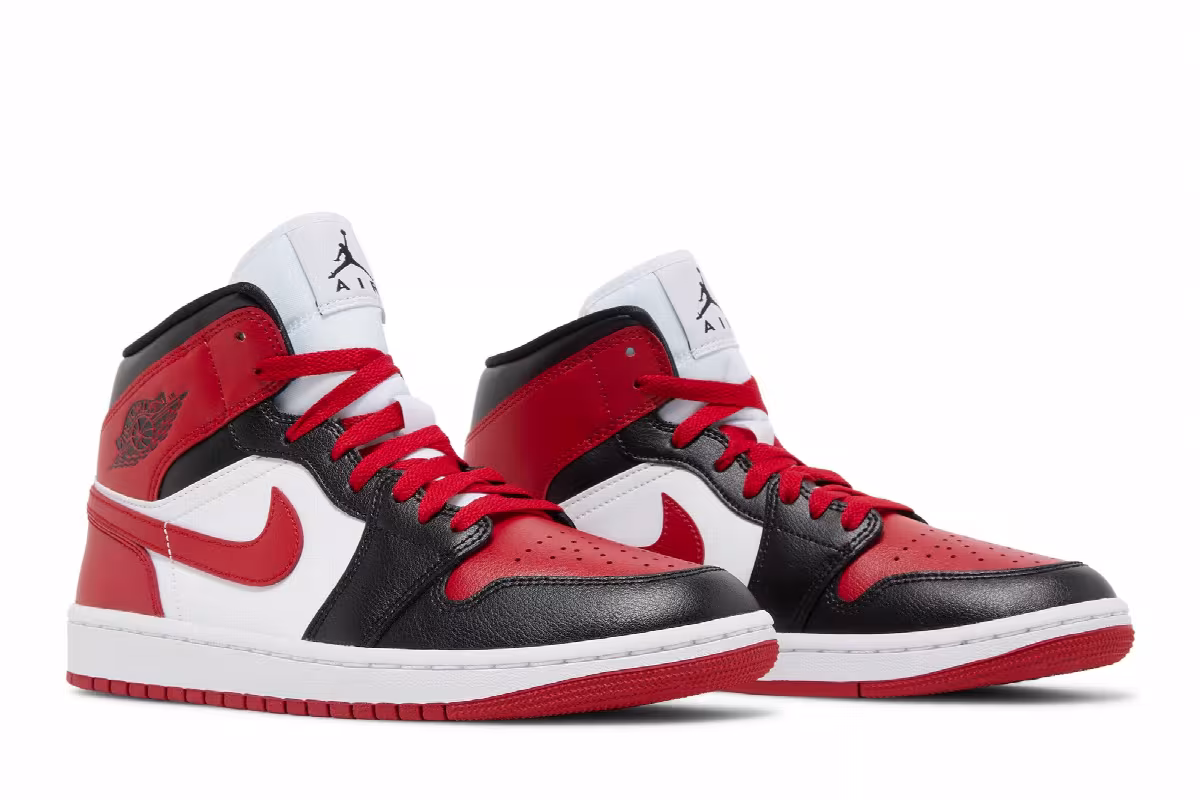 Women's Air Jordan 1 Mid Alternate Bred Toe, view 9