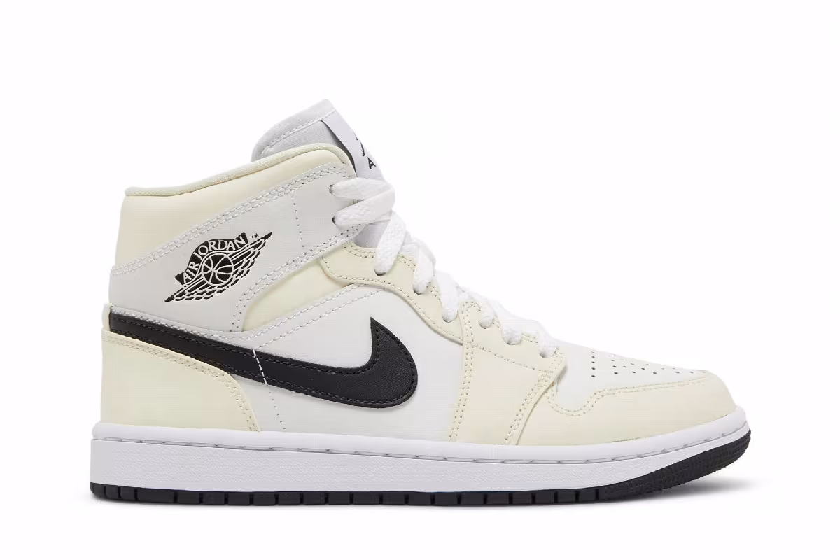 Women's Air Jordan 1 Mid Coconut Milk, view 2