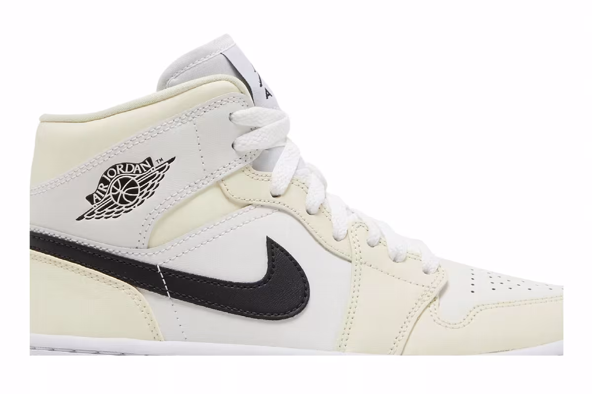 Women's Air Jordan 1 Mid Coconut Milk, view 3