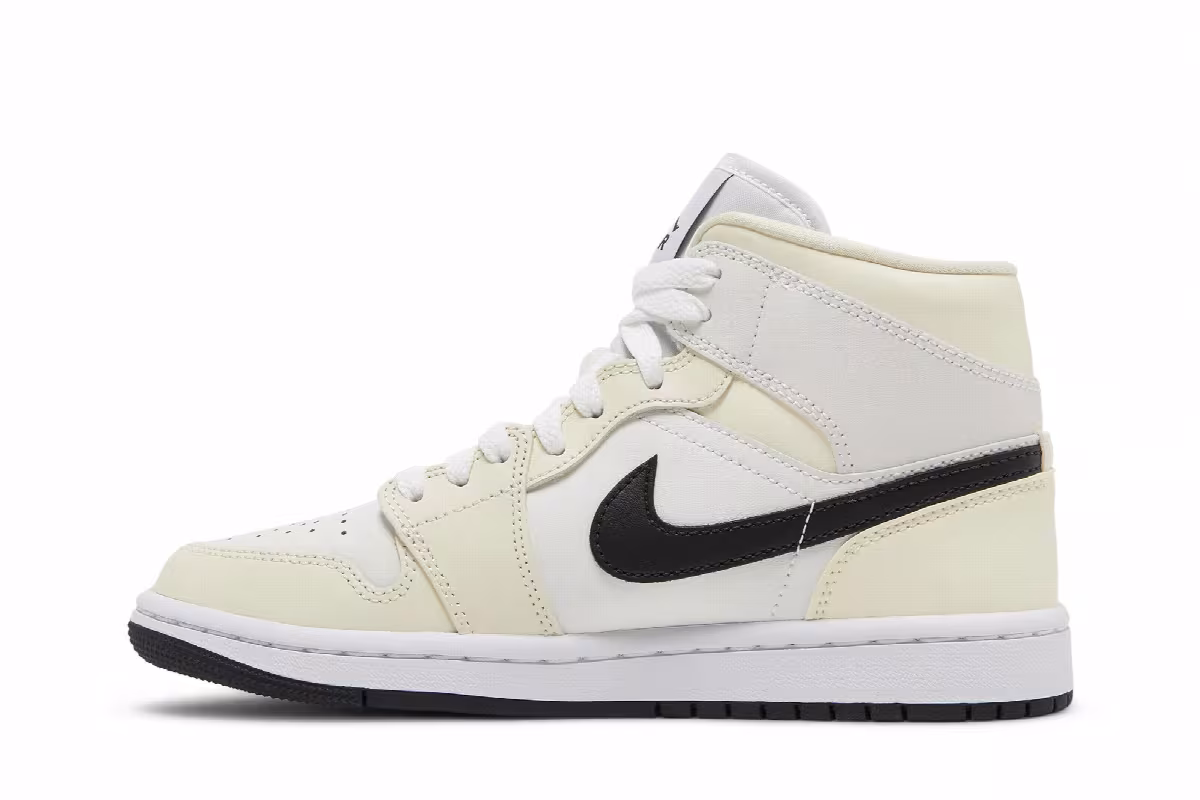 Women's Air Jordan 1 Mid Coconut Milk, view 4