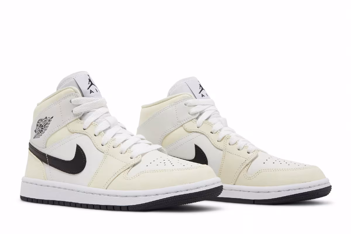 Women's Air Jordan 1 Mid Coconut Milk, view 9