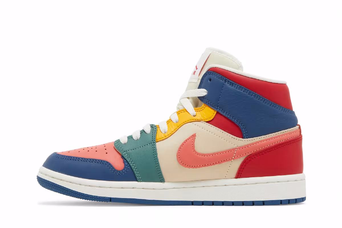Women's Air Jordan 1 Mid SE Multi-Color, view 4